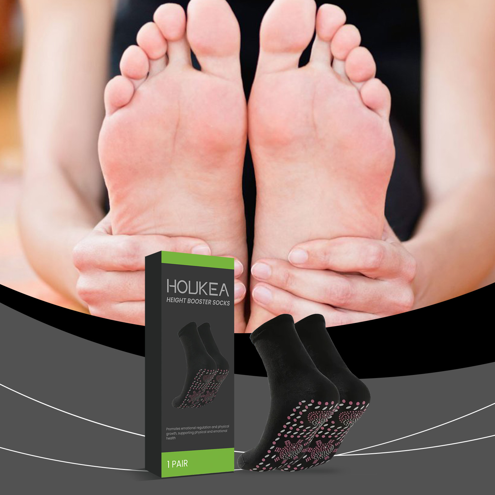 Sports Socks - Selbstwärmende Fußsocken, hautfreundliche, elastische und atmungsaktive
