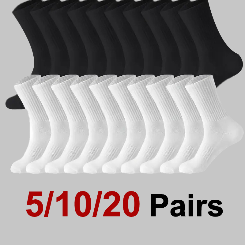 Sports Socks - 5/10/20 Paar Herren-Socken in einfarbigem Design