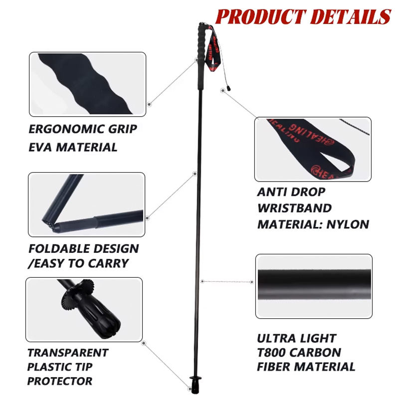 OKHEALING 110g Ultraleichte 5- – Trekking Pole Carbon Bewertung und Preis
